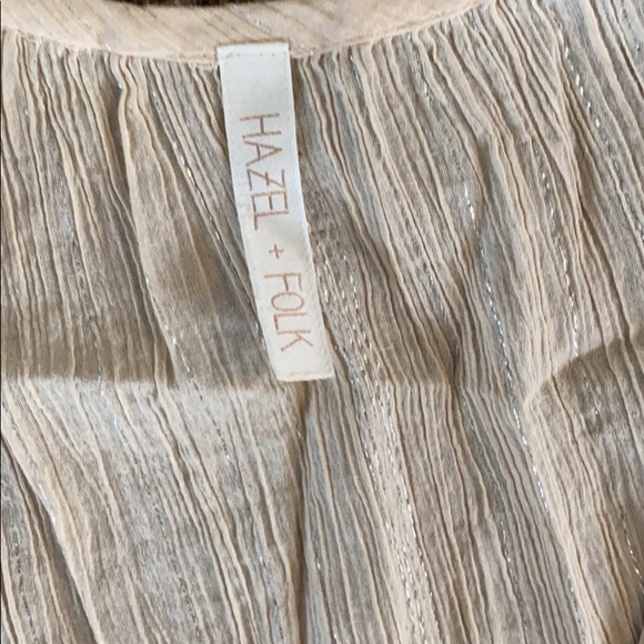 Hazel and folk lurex linen blouse - Picture 2 of 2